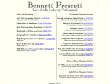 Tablet Screenshot of bennettprescott.com